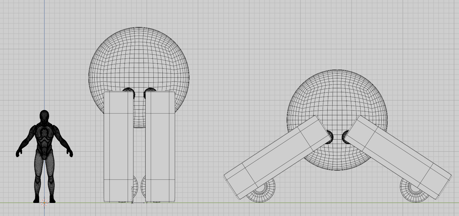 Blender pod side view